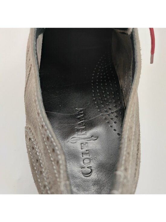 Cole Haan Air Colton Men\'s 9.5 US Oxfords Suede Charcoal Gray Casual C09579